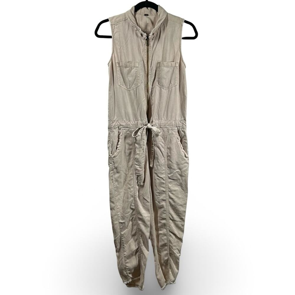 Young Fabulous & Broke Tencel Utility Jumpsuit Size XS Minimalist Zippered Soft